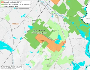 Building Greenways Map (Jones Brook Greenway Block) 09-27-2024